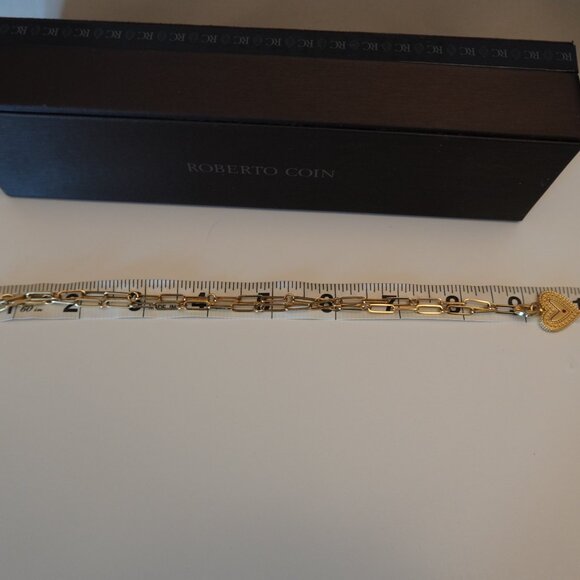 Roberto Coin 18K Venetian Princess Diamond Heart Lariat Necklace 17" $7,000 - Picture 12 of 13